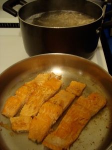 cook seasoned salmon